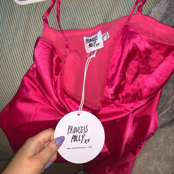 BRAND NEW PINK PRINCESS POLLY SLIP DRESS - Picture 10 of 11